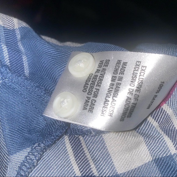 NWT women woolrich blue plaid button down shirt top plus size xxl - Picture 3 of 5